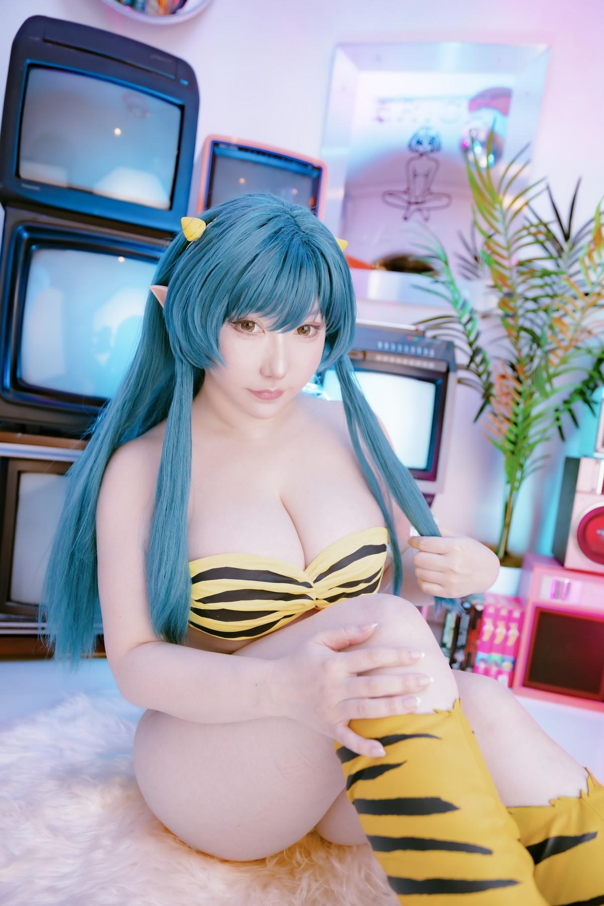 Cosplay SAKUサク Lum ラム うる星やつら Set.03(5)