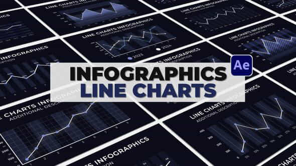 Infographics Line Charts - VideoHive 51872674