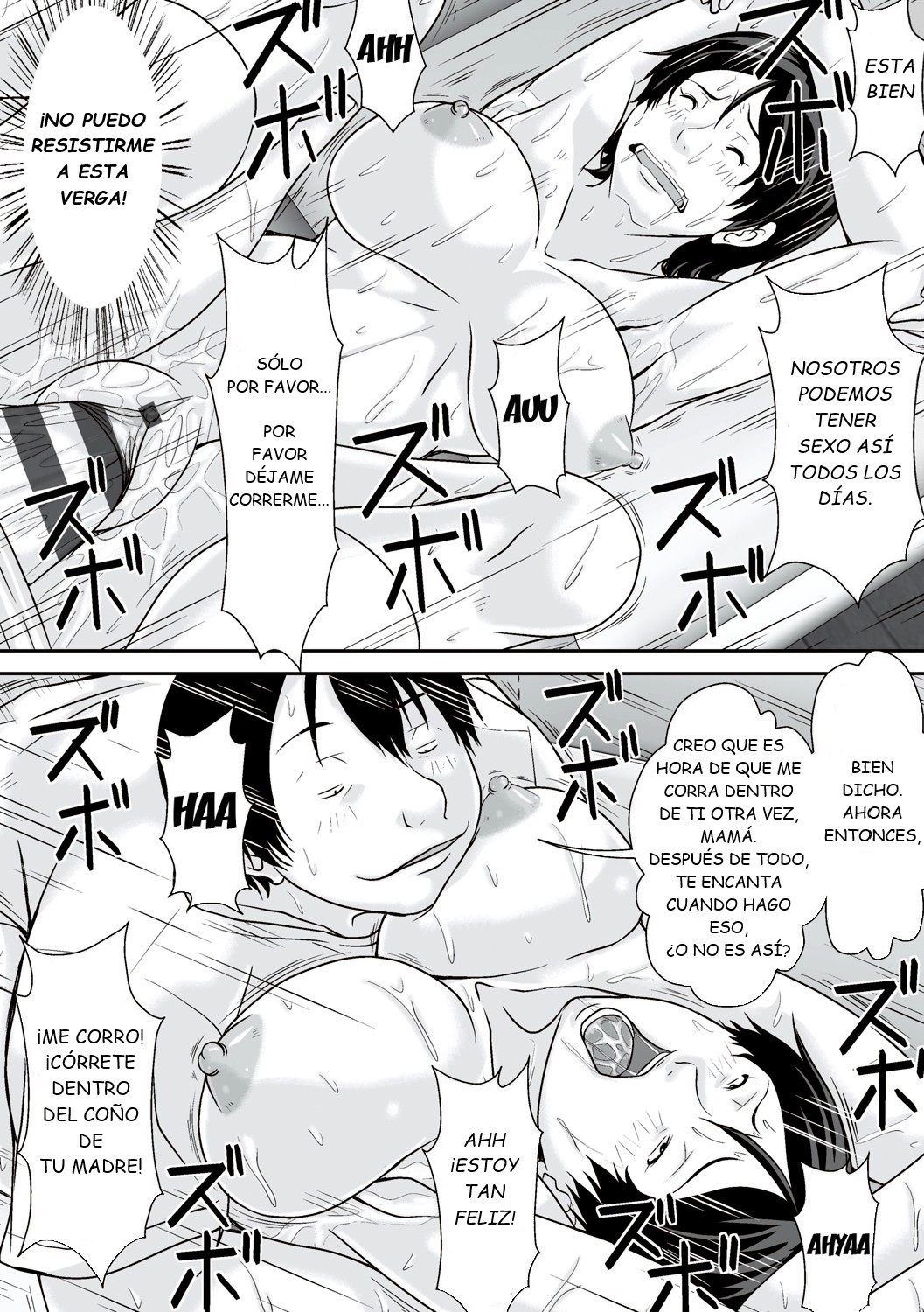 [Hoyoyodou] Kora! Anta Hahaoya o Kudoite Nani Shiyoutte Iu no!  ¡Oye! ¡¿Qué haces seduciendo a tu madre! [Spanish] [GB]