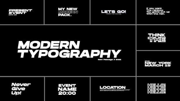 Typography Titles 2.0 - VideoHive 37444854