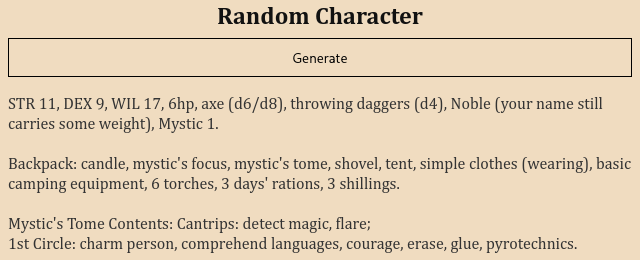 Random Character