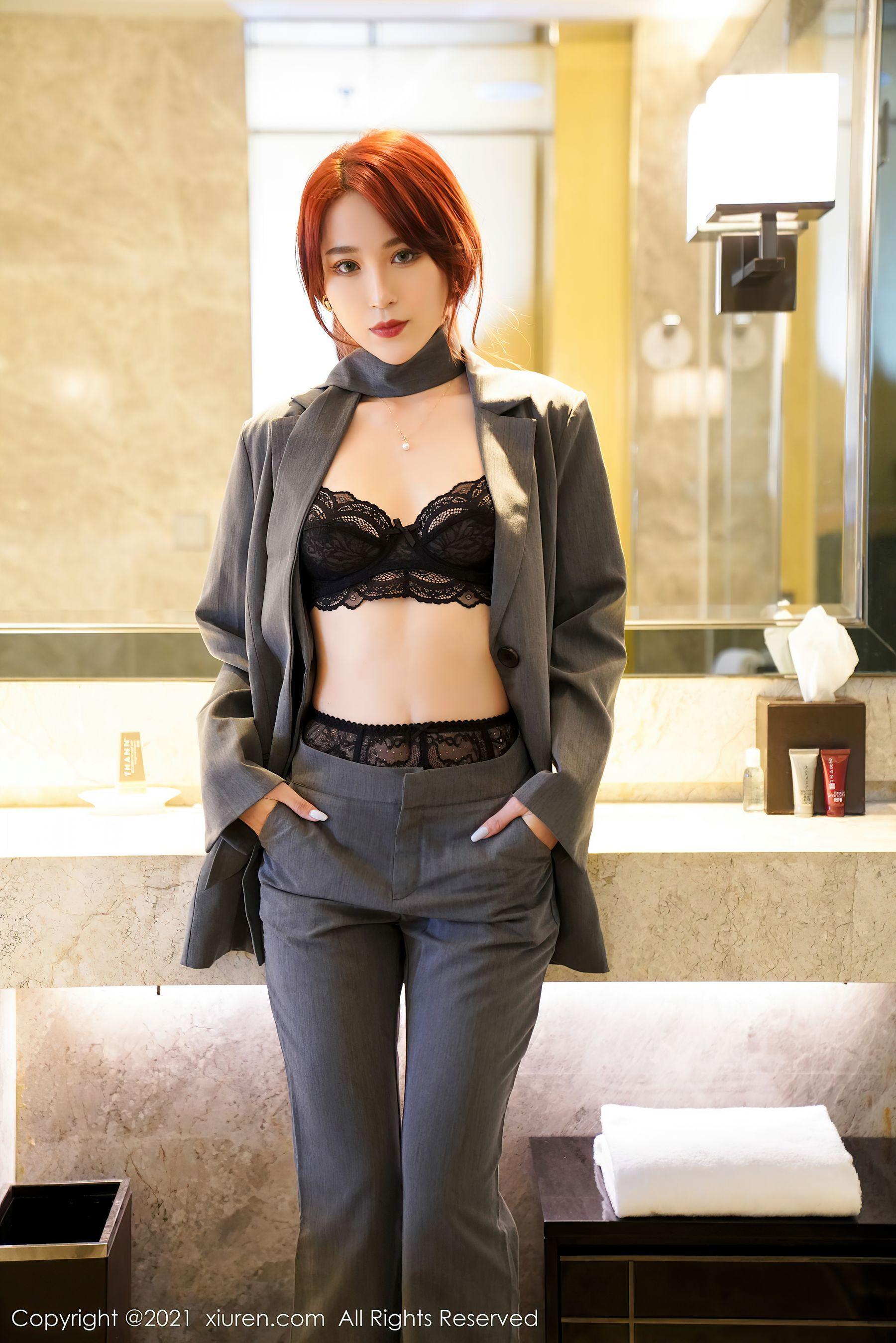 [秀人XIUREN] No.3368 周慕汐baby – 经典职场职业OL制服(8)