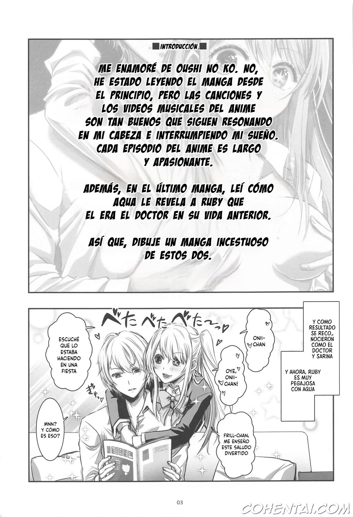 AI TO TSUIOKU NO HIBI (Oshi no Ko) xxx comics manga porno doujin hentai español sexo 