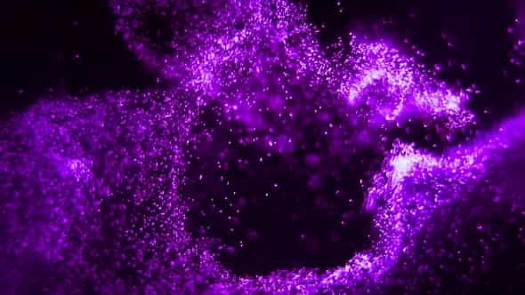 Purple Particles Flow - VideoHive 21243519