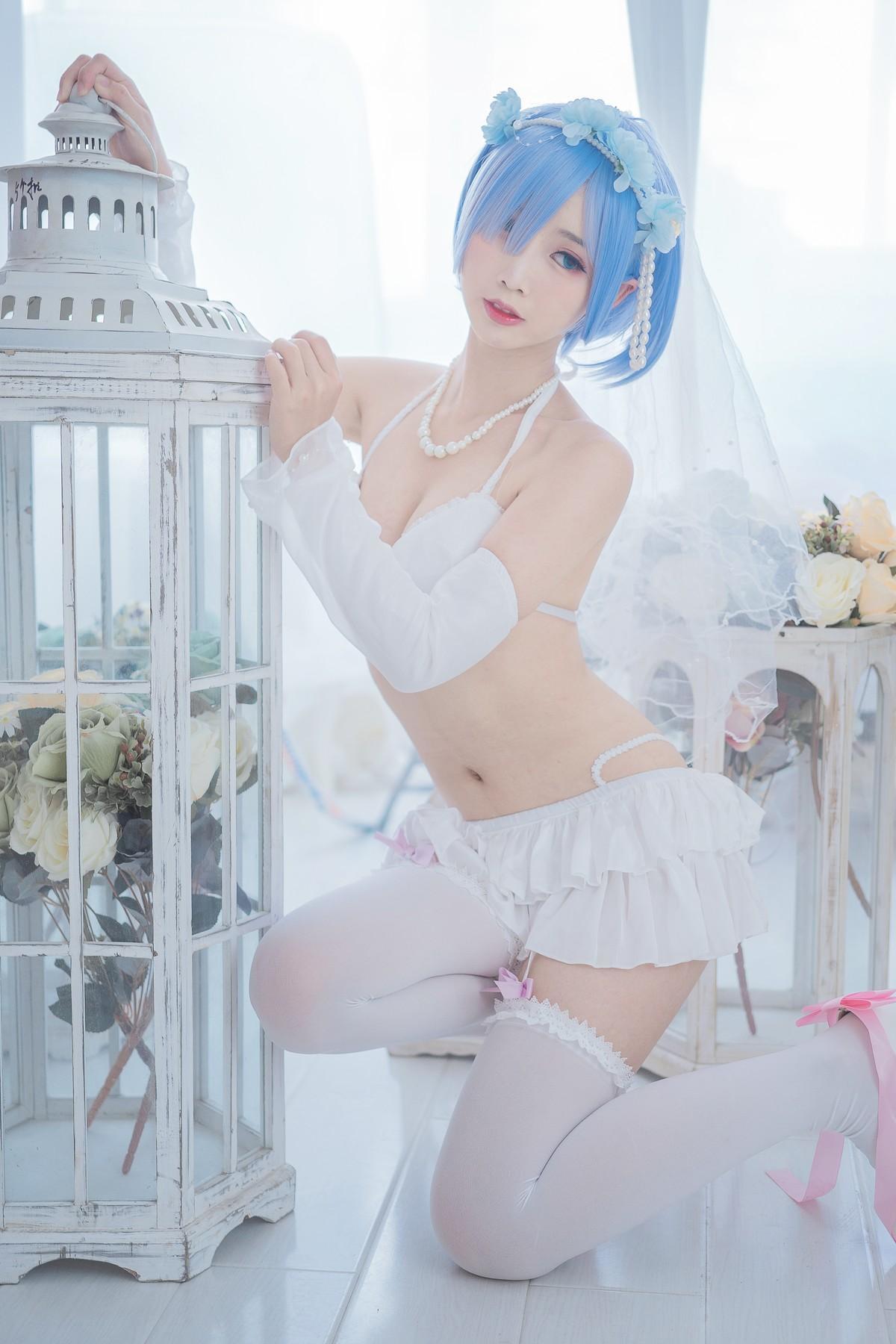 Cosplay 面饼仙儿 花嫁蕾姆(10)