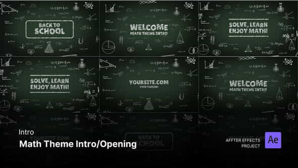 Introopening Video Math Theme After Effects Template - VideoHive 51030705