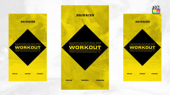 Workout Social Media Stories - VideoHive 50158693