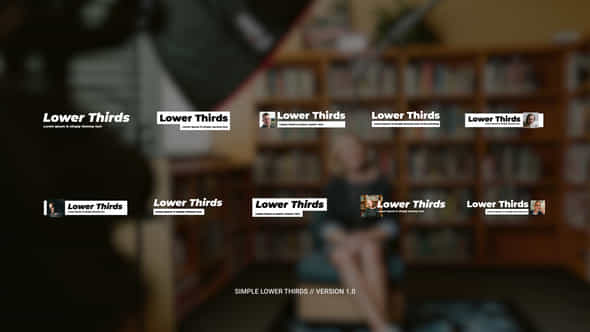 Simple Lower Thirds - VideoHive 48285027