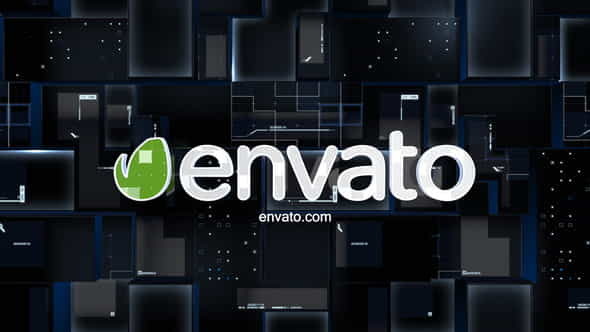 Technology blocks logo - VideoHive 36536889