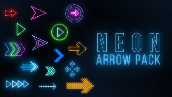 Neon Arrow Pack - VideoHive 37866070
