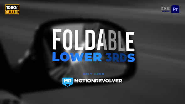 Foldable Lower Thirds - VideoHive 39219414