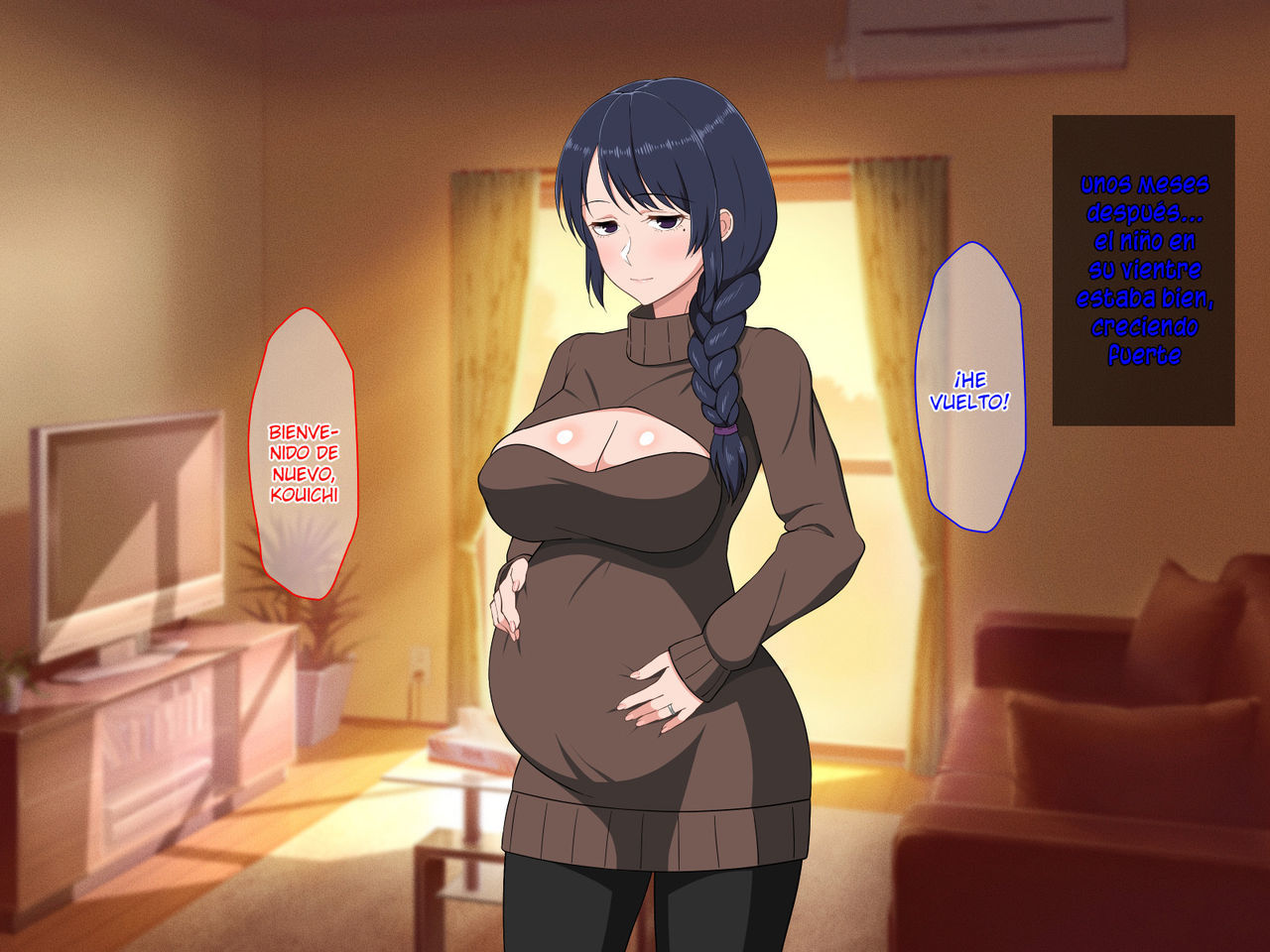 [Haruharutei] Sabishigari Bijin Haha wa Musuko to no Aiyoku Sex ni Oboreru [Spanish]