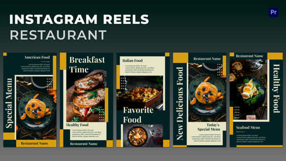 Restaurant Instagram Reels - VideoHive 47528444