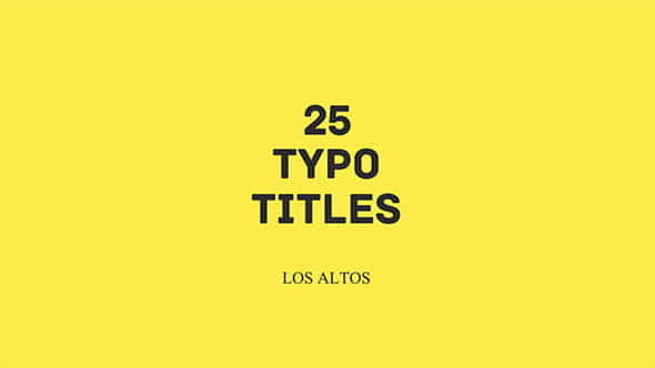 Los Altos l 25 Colorful - VideoHive 11724370