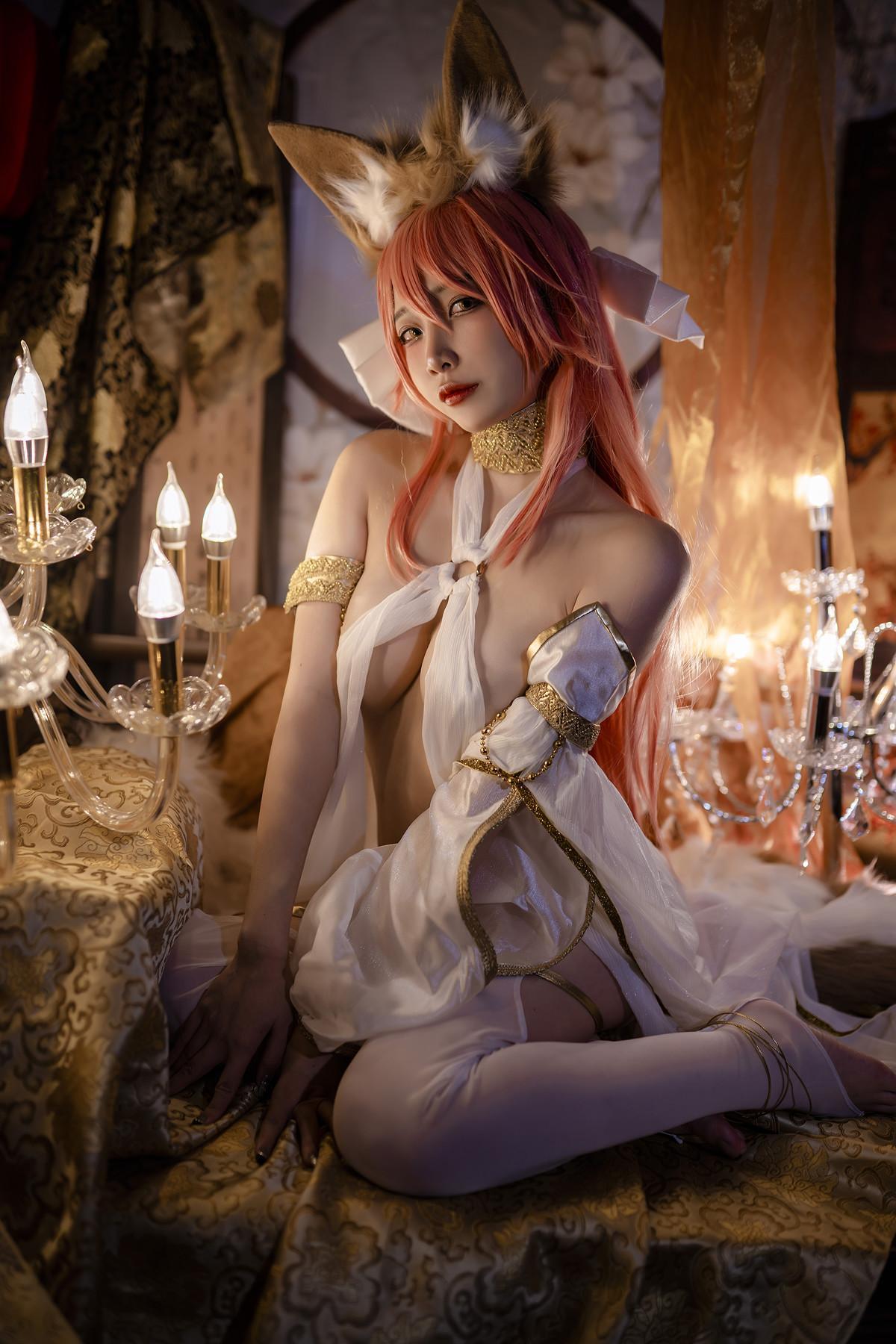Cosplay 二佐Nisa 玉藻前同人舞娘(21)