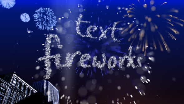 Text Fireworks - VideoHive 307544