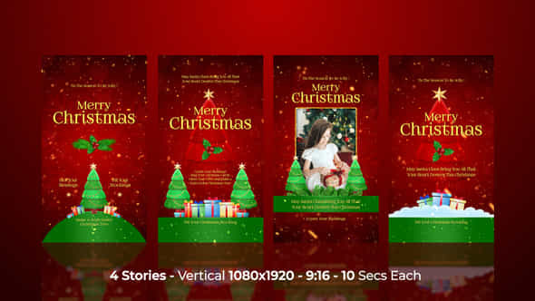 Christmas Instagram Stories - VideoHive 55352558