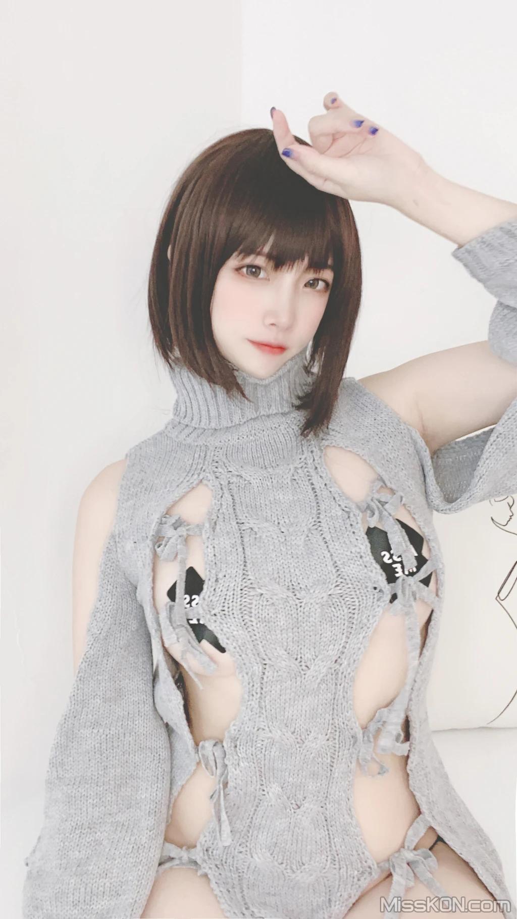 Coser@二佐Nisa: 私房洞洞毛衣 (66 photos )(28)