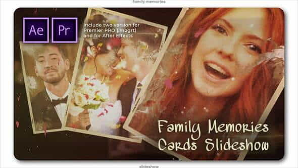 Family Memories Cards Slideshow - VideoHive 28253262