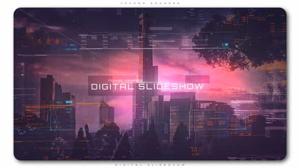 Techno Squares Digital Slideshow - VideoHive 22316005