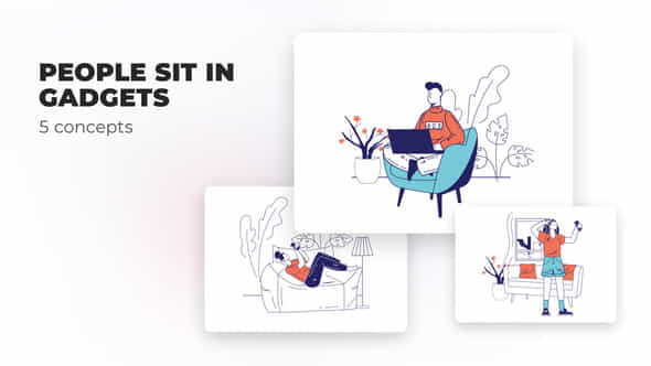 People sit in - VideoHive 39473007