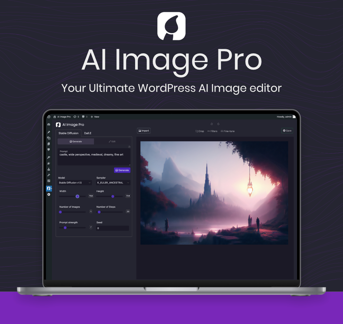 AI Image Pro - Your Ultimate WordPress AI Image Editor, DALLE & Stable Diffusion - 1