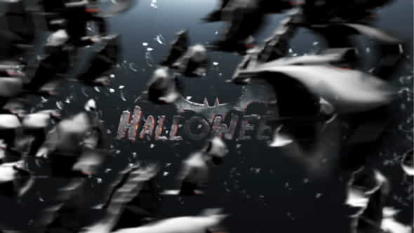 Scary Bats Logo - VideoHive 22773595
