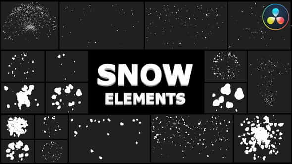 Cartoon Snowflakes Pack | DaVinci - VideoHive 35162312