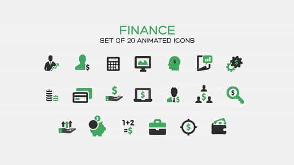 Finance Icons - VideoHive 35554585