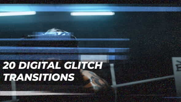 DIgital Glitch Transitions - VideoHive 31276059
