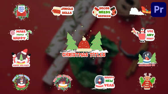 Christmas Stuff Titles For Premiere Pro - VideoHive 49523405