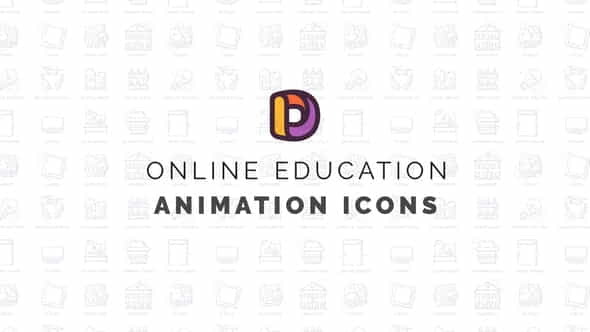Online education - Animation Icons - VideoHive 34466188