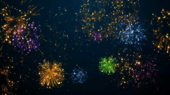 Fireworks (With Alpha) - VideoHive 25042281