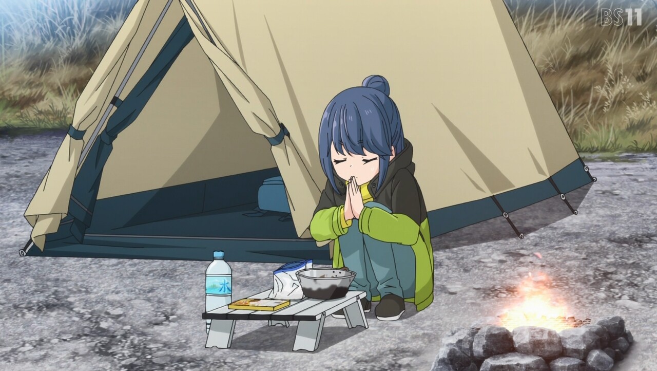 Yuru camp camping. Yuru Camp палатка. Лагерь на свежем воздухе Yuru Camp.