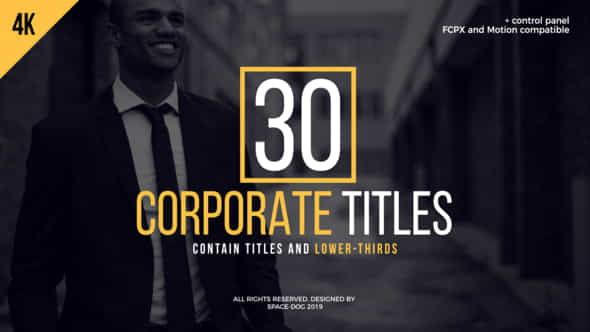 30 Corporate Titles - VideoHive 23667139
