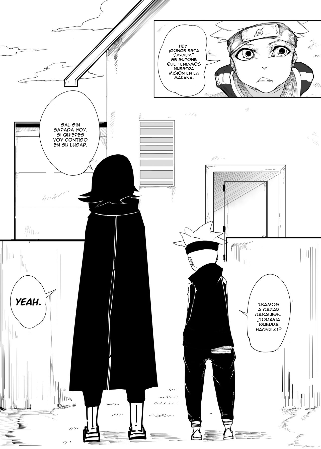 [RAMU] Sakura x Futanari Sarada (Boruto) [Spanish] [m2mwk2]