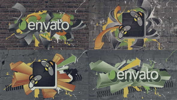 Graffiti Logo - VideoHive 9575382
