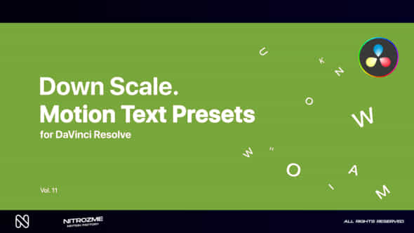 Down Scale Motion - VideoHive 47355569