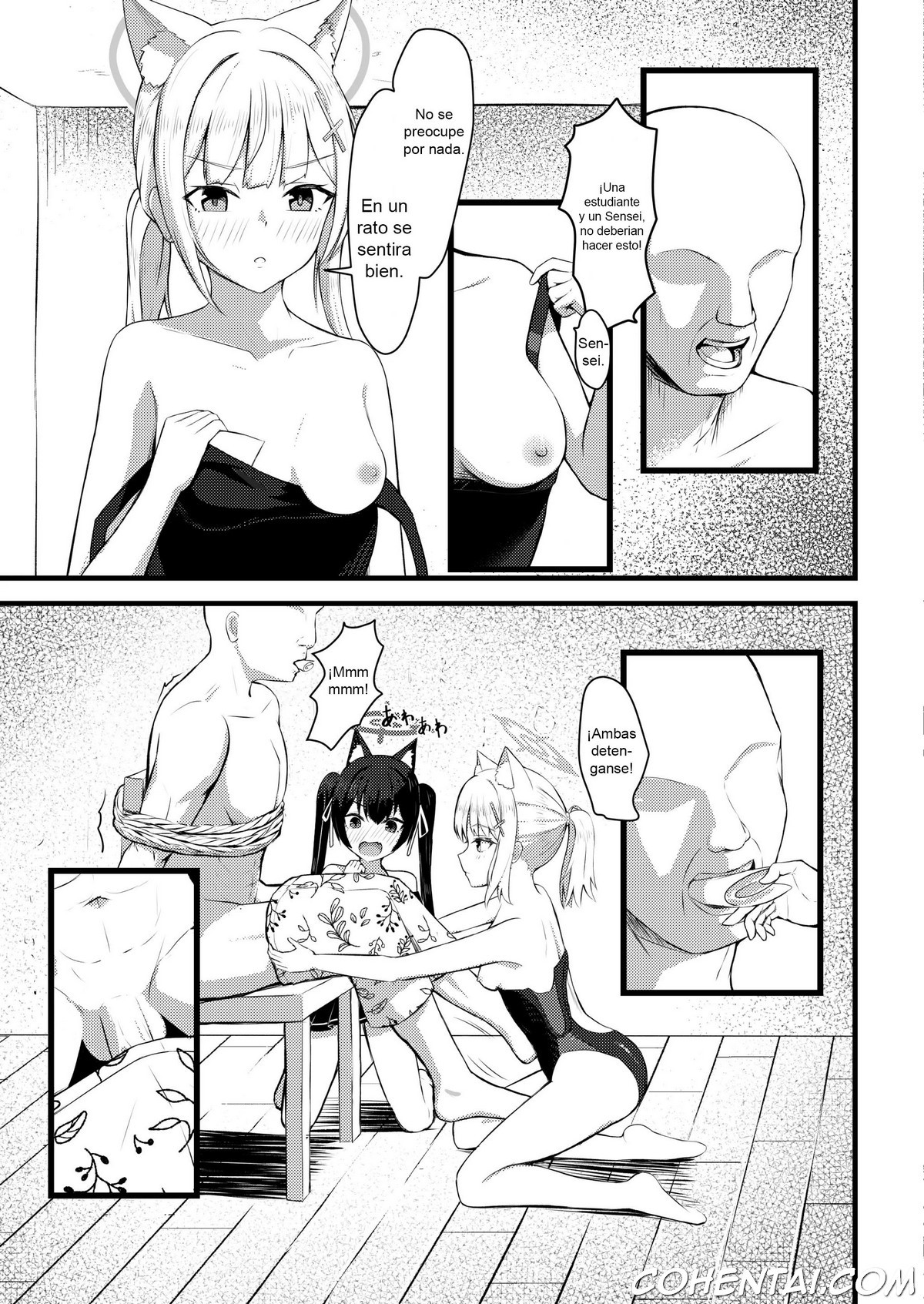 …Hm, Sensei o Osou no. (Blue Archive) xxx comics manga porno doujin hentai español sexo 