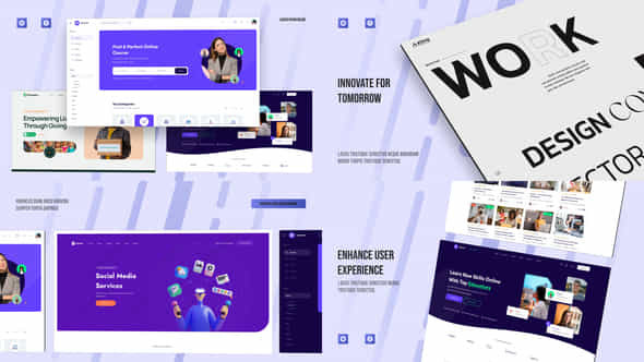 Clean Website Promo Presentation Mogrt - VideoHive 55011237