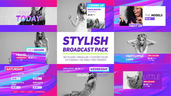 Stylish Broadcast Pack - VideoHive 19749725