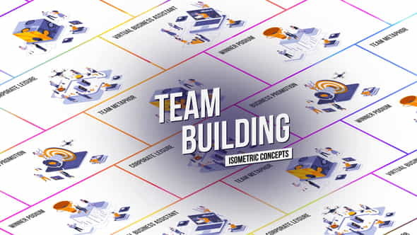 Team Building - Isometric Concept - VideoHive 27458631