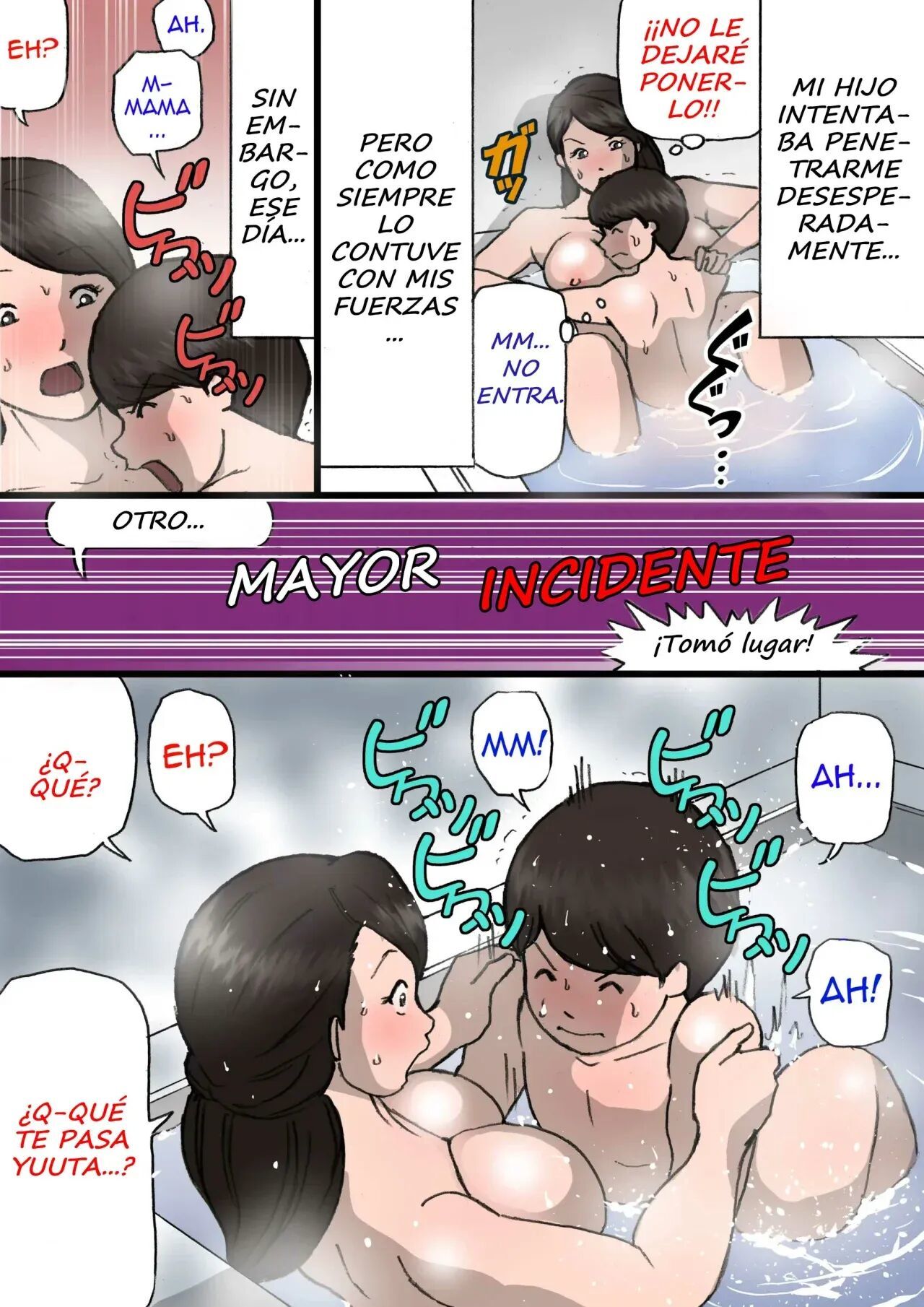 [Shiki Hanana] Okaa-san wa Itazura Musuko o Okorenai [Spanish] [Xavit0_0]