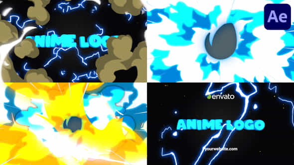 Massive Anime Explosion Logo Opener After Effects - VideoHive 53203389