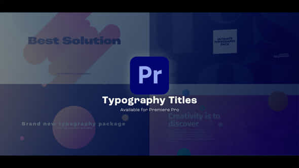 Typography Titles - VideoHive 47508590