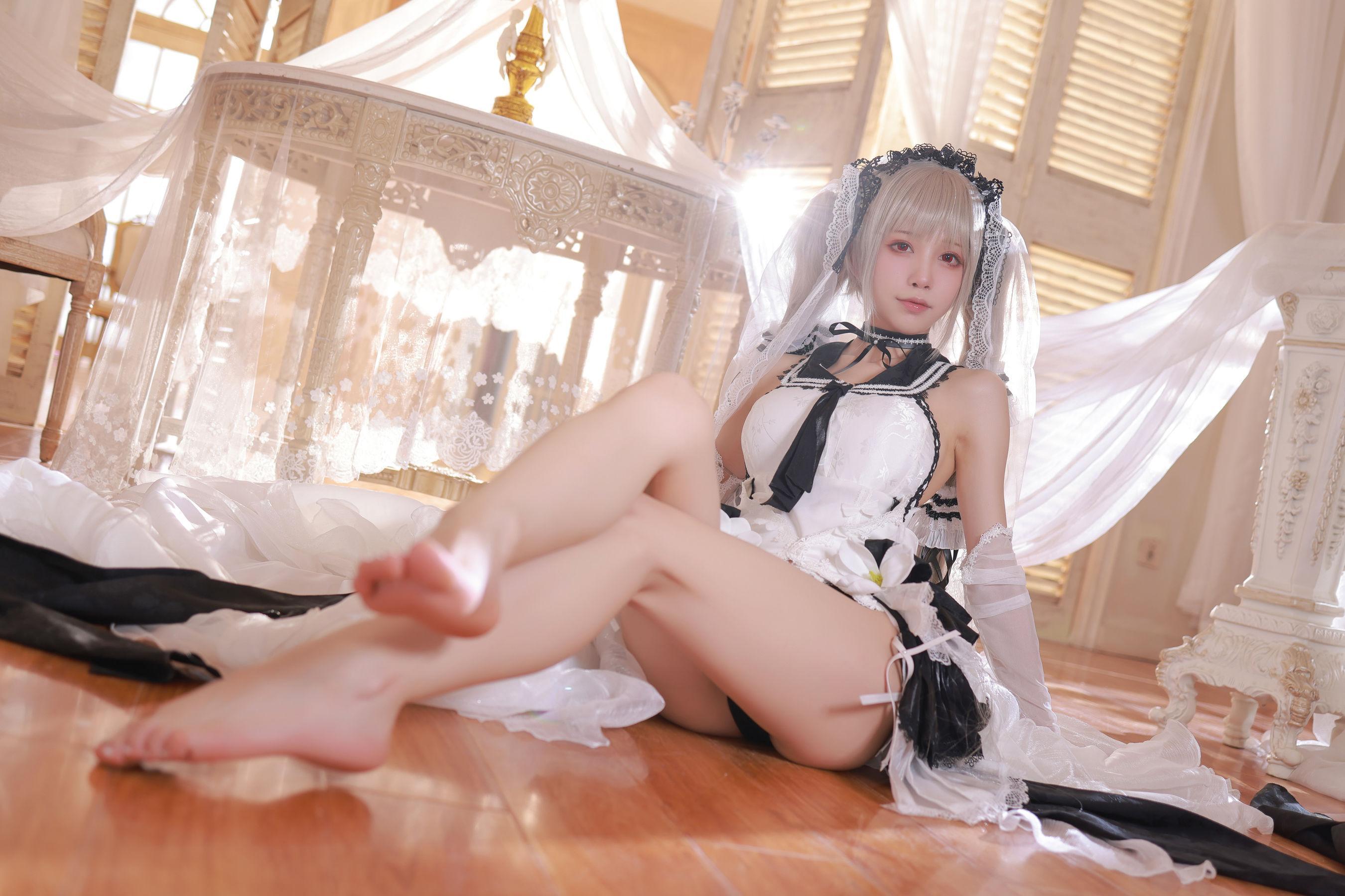 [网红COSER写真] 水淼aqua – 碧蓝航线 可畏 婚纱(22)