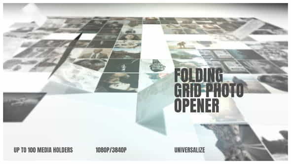 After Effects Folding Photo Grid Opener | Special Events - VideoHive 25289061