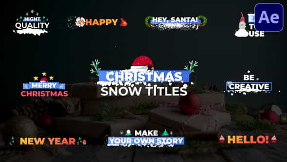 Christmas Snow Titles | After - VideoHive 29479033