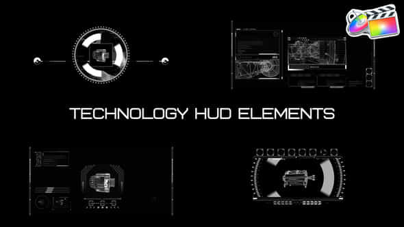 Technology Hud Elements For Fcpx - VideoHive 51666064