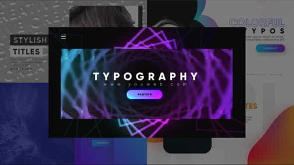 Unique Modern Typography - VideoHive 26490292